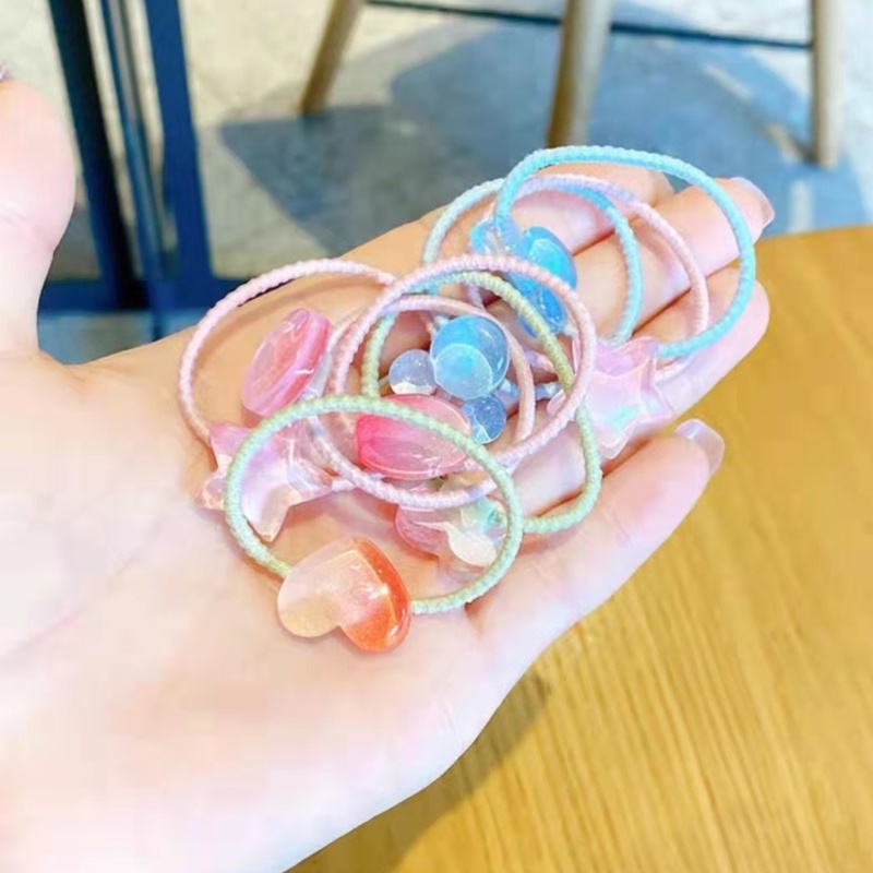Dây Buộc Tóc Cao Su Cỡ Nhỏ Nhiều Màu Dễ Thương Cho Bé Gái