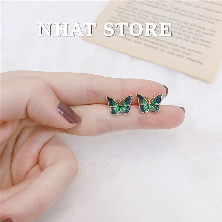 Bông tai nữ butterfly earrings Nhat Store