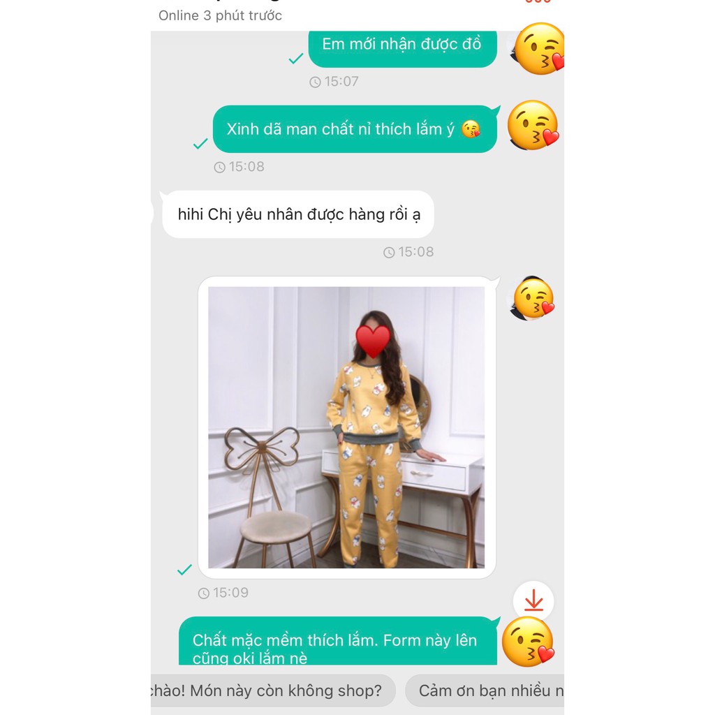 Bộ ngủ nỉ bông chất đẹp hoạ tiết cute | BigBuy360 - bigbuy360.vn