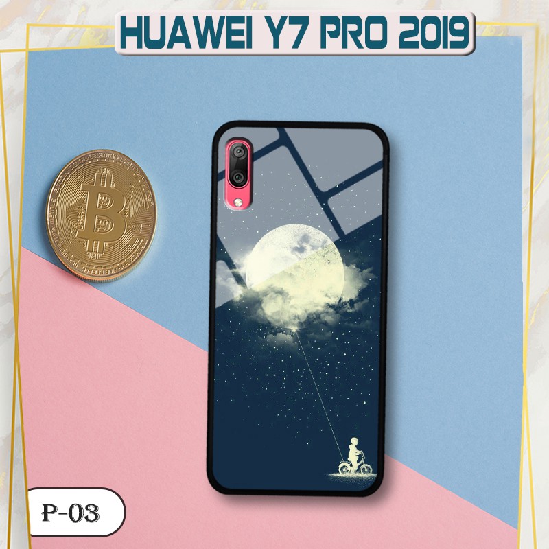 Ốp lưng kính Huawei Y7 Pro 2019- hình 3D