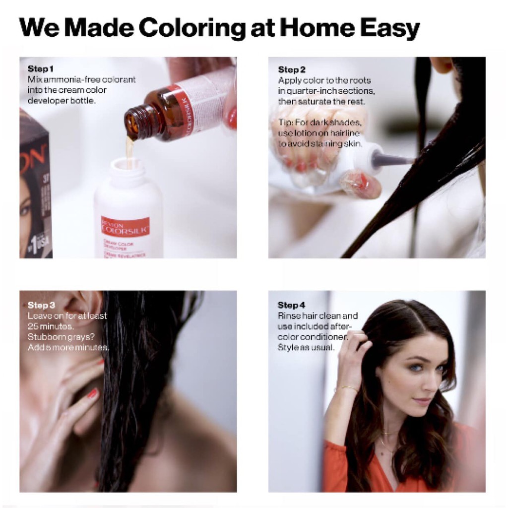 ⚠️Hot🧖‍♀️THUỐC NHUỘM TÓC REVLON COLORSILK (US) (Hot Sale) | BigBuy360 - bigbuy360.vn