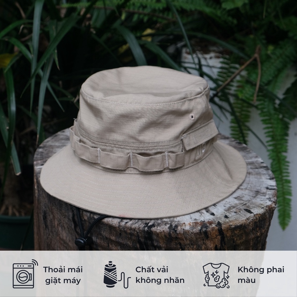 Mũ tai bèo TJO Bucket Hat style Camping, cắm trại, du lịch, vintage