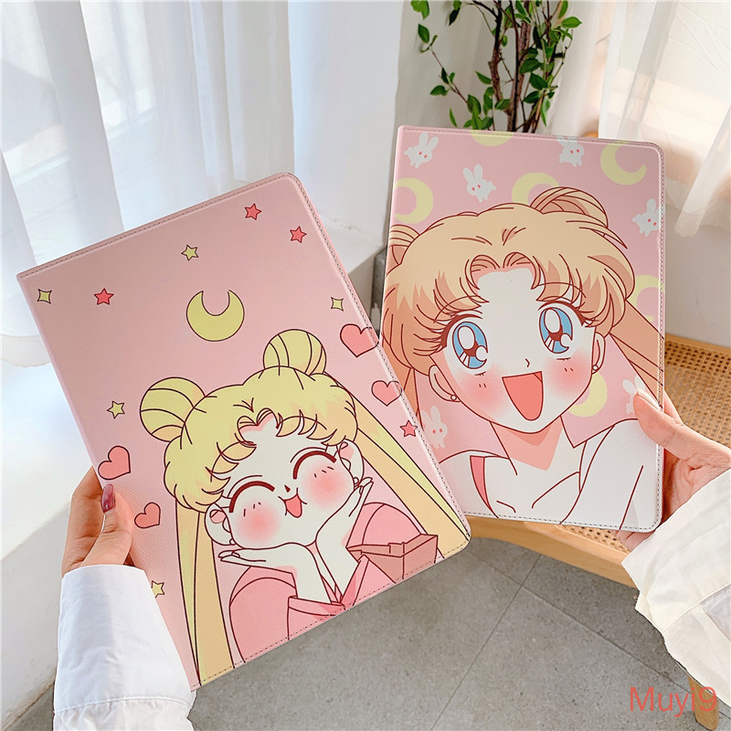 SAILOR MOON Ốp Lưng Họa Tiết Thủy Thủ Mặt Trăng Dễ Thương Cho Ipad 2018 Mini1 / 2 / 3 Mini4 Mini5 Ipad6 / Ipad Air2 Ipad Pro9.7 Ipad2 / 3 / 4 Ipad6