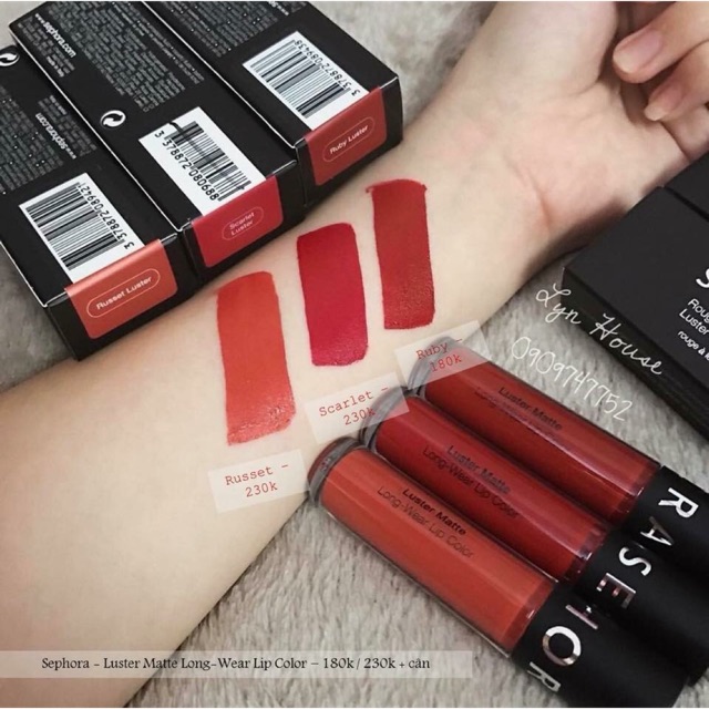 Son sephora( hàng có sẵn - chuẩn auth có bill)