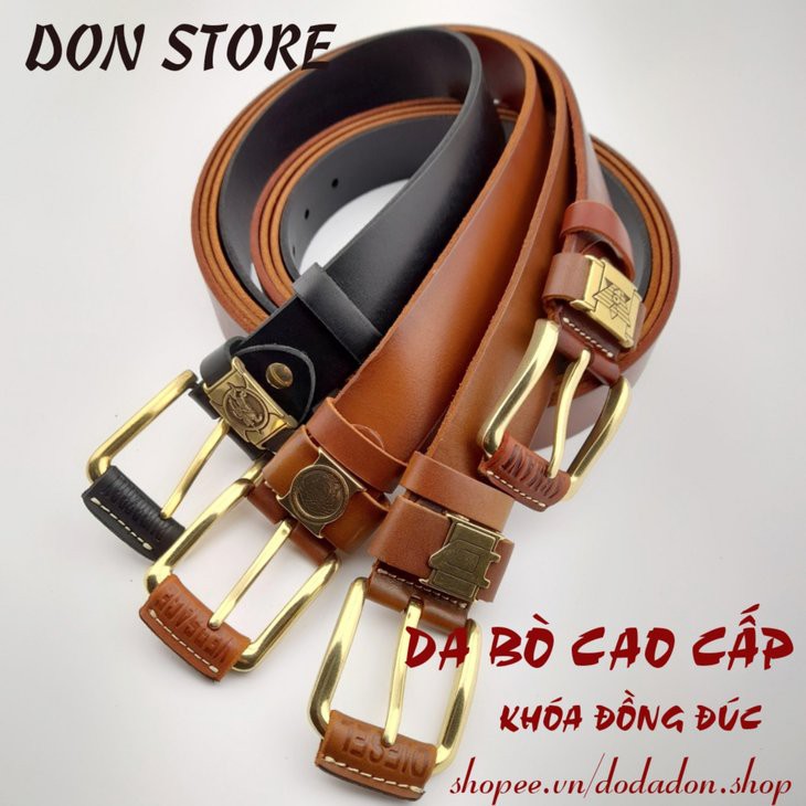 [HÀNG VIP] Dây Nịt Nam Khóa Đồng Đúc Nguyên Khối - Kèm Đục Lỗ ( BH 12 Tháng )