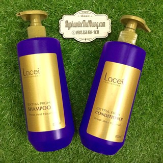 DẦU GỘI XẢ TÓC SIÊU MƯỢT LACEI TÍM 800ML