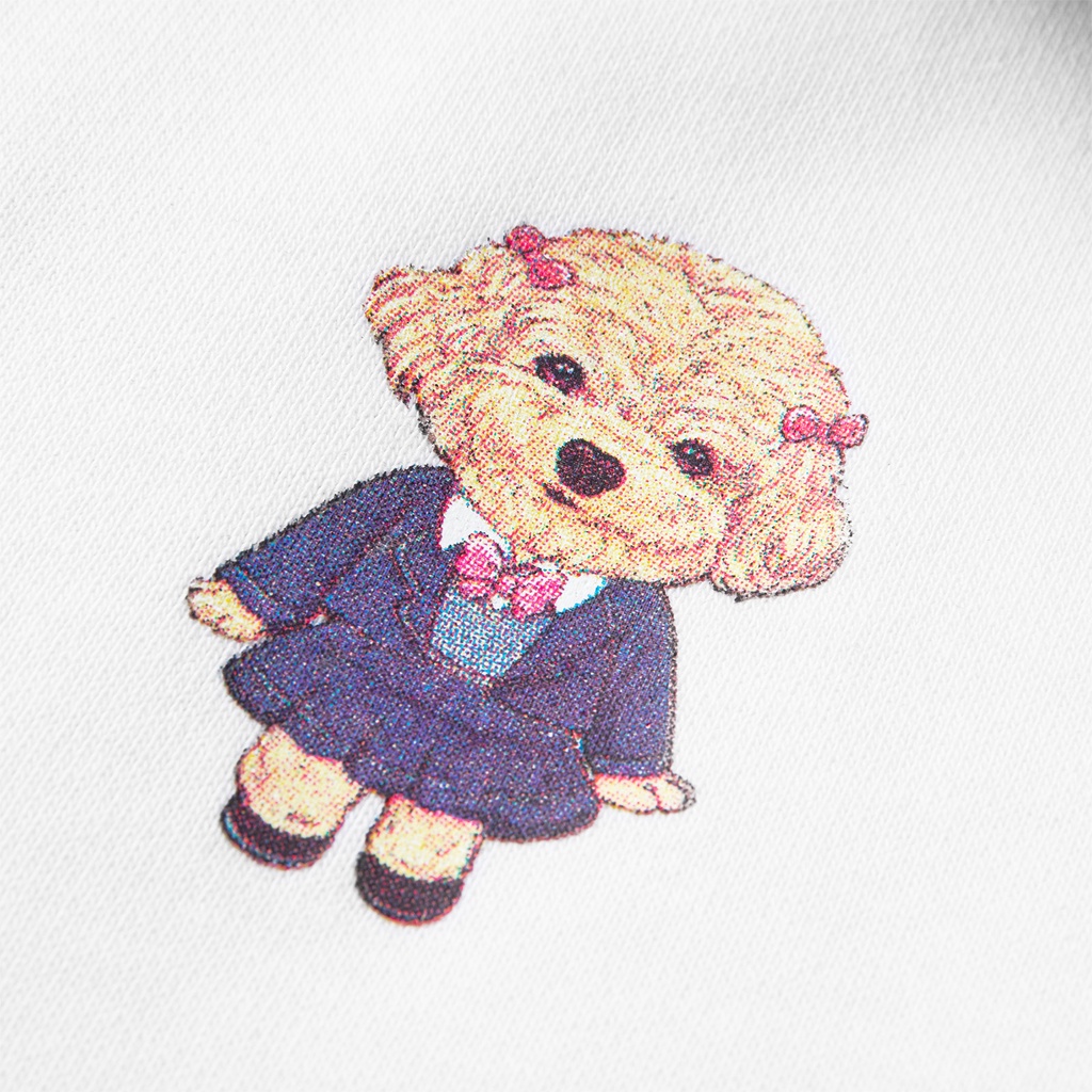 Áo Khoác DirtyCoins Dico Puppies Hangouts Raglan Hoodie - White/Black