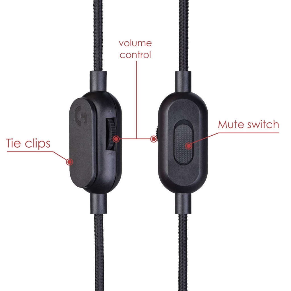 Dây Cáp Bện Thay Thế Cho Tai Nghe Chơi Game Logitech G433 G233 G Pro X