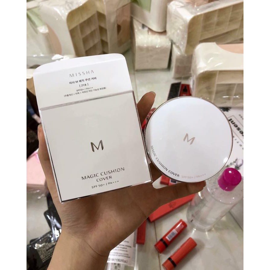 Phấn nước Missha M Magic cushion 2 lõi SPF50+ Hàn Quốc 15g/2 lõi