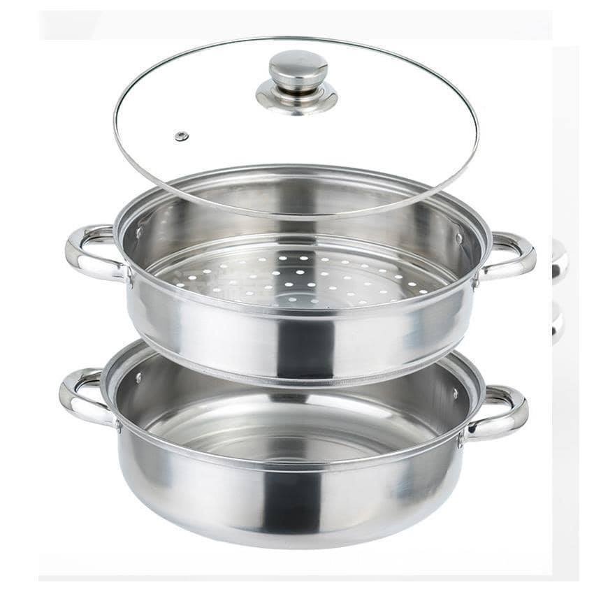 Nồi hấp inox 2 tầng