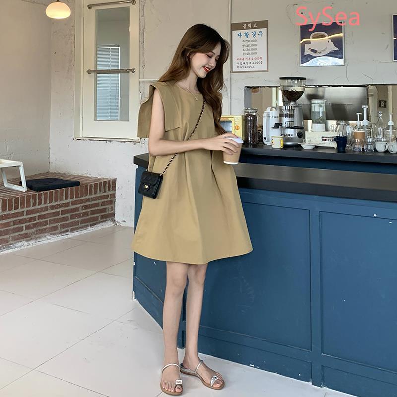 Đầm không tay thời trang mùa hè phong cách vintage dành cho nữ