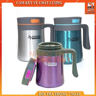 Bình giữ nhiệt inox 304 Amethyst có quai 400ml - Zelect - 112997|Hàng chính hãng nhập khẩu Thái Lan