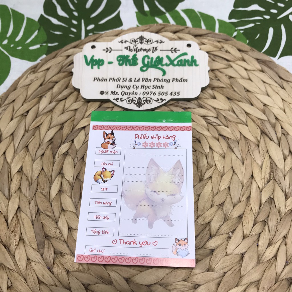 PHIẾU SHIP HÀNG