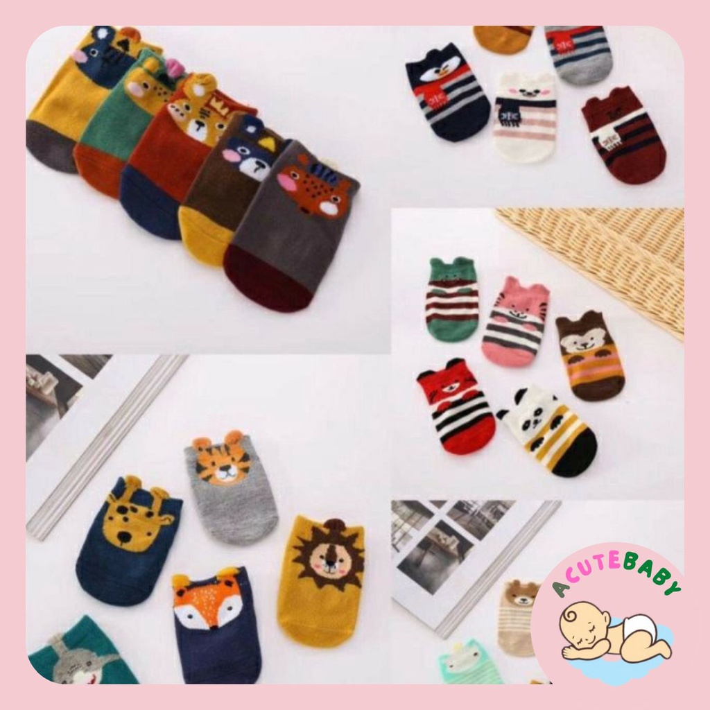 Tất cho bé vớ trẻ sơ sinh chống trượt Set 2 đôi tất KIDS dễ thương
