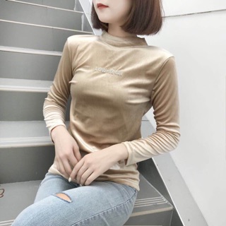 Áo nhung dài tay