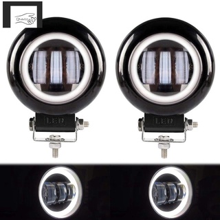 Set 2 đèn pha tròn 6d chuyên dụng cho xe hơi / xe tải / xe máy