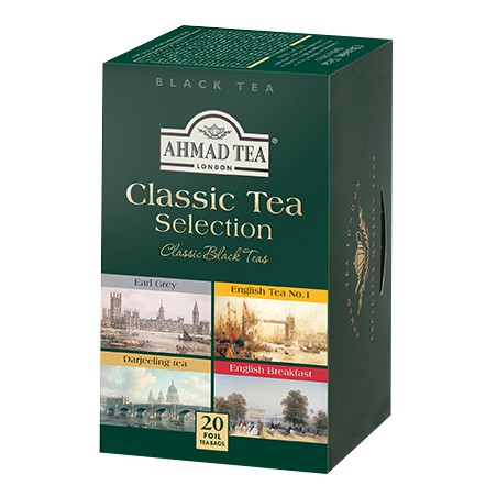 BST Trà Đen Anh Quốc  - Ahmad Classic Tea Collection 40g/20bags (túi lọc có bao thiếc - 20 túi/hộp)