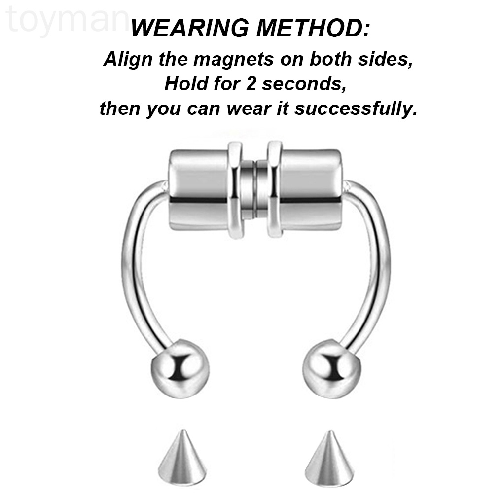 Khuyên Mũi Hình Móng Ngựa Bằng Thép Không Gỉ