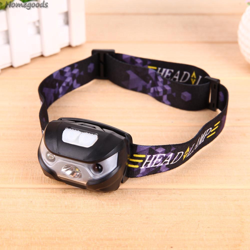 Good shop❦LED Motion Sensor Headlamp Headlight USB Rechargeable Head Flashlight