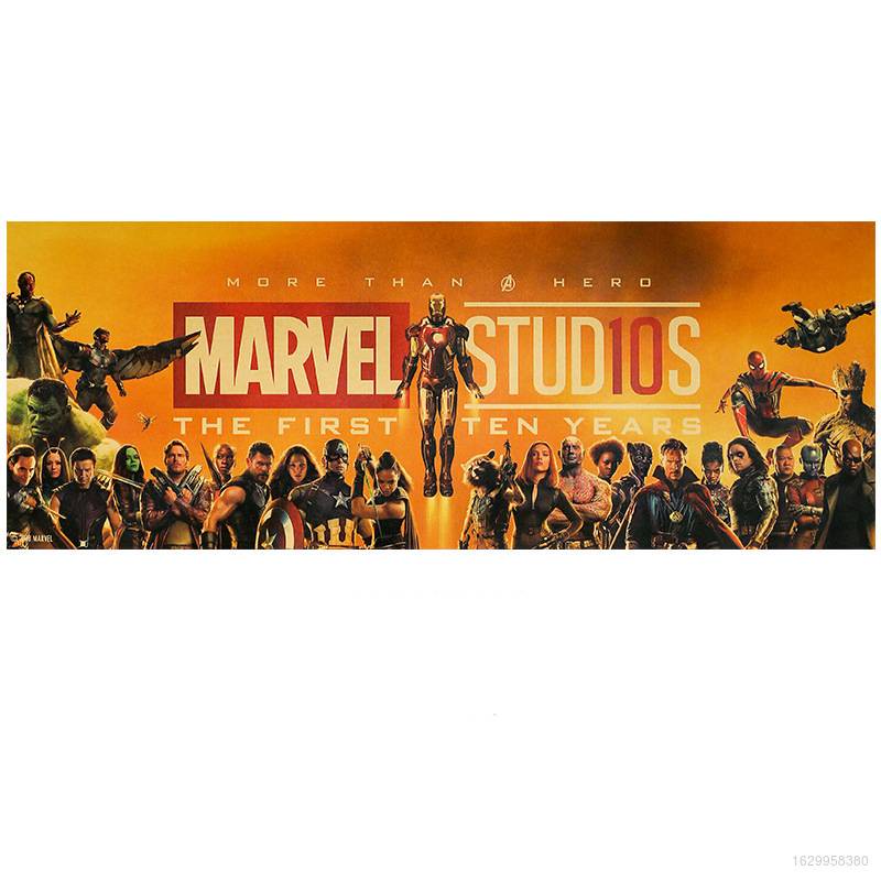 Tranh Treo Tường Trang Trí In Hình Siêu Anh Hùng Marvel 10th 70cm