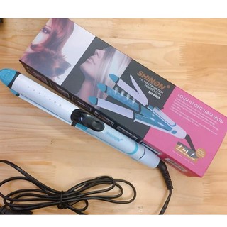 MÁY SHINON 4IN1 : DẬP XÙ, XOĂN LỌN. UỐN CỤP PHỒNG, LÀ DUỖI THẲNG làm đẹp tóc