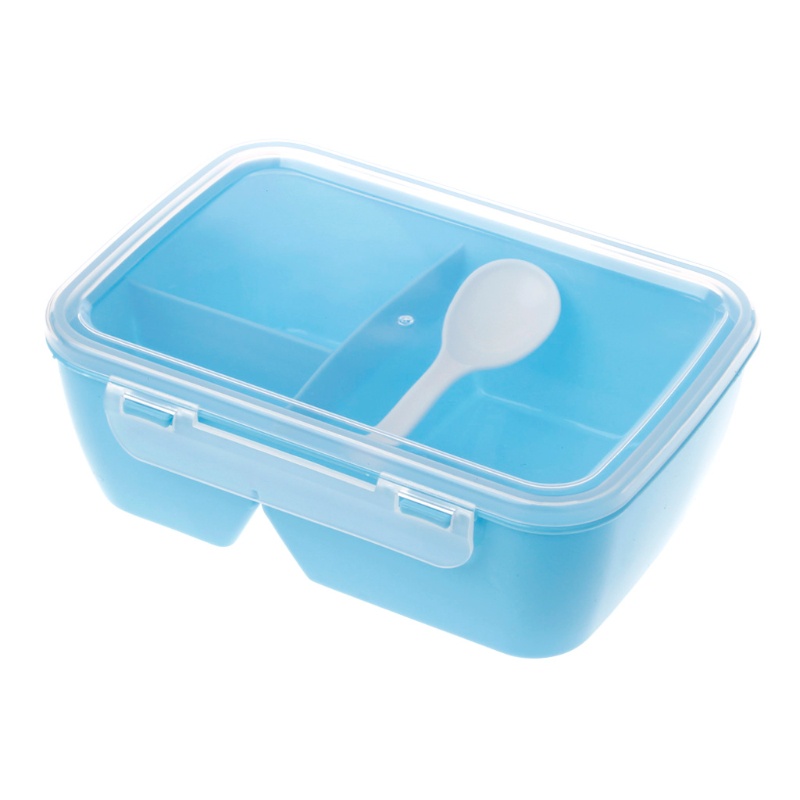 Hộp cơm Hình Vuông Kèm Muỗng Có Thể Dùng Trong Lò Vi Sóng