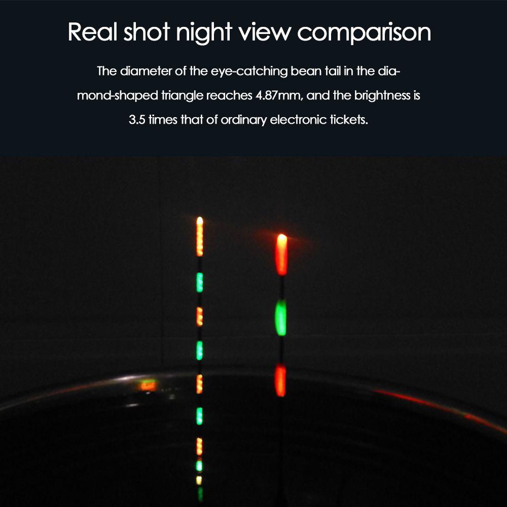 Phao Nổi Câu Cá ZAIJIE24 Rocky Có Đèn LED Hình Tam Giác