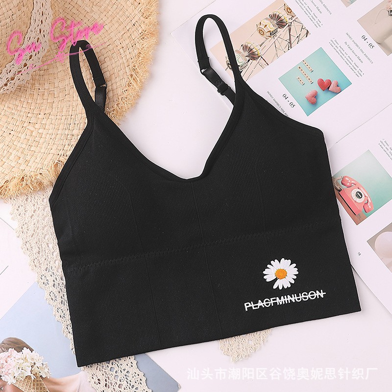 Áo Tập Gym Nữ Khoét Lưng Cotton Nâng Ngực, Áo Bra Thể Thao Tập Yoga 2 Dây - F006