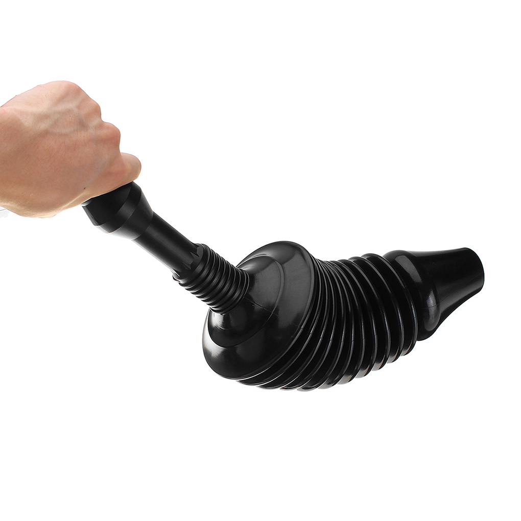 [CHOO] High Pressure Toilet Plunger Reusable Unblock Powerful Home Clear Drain Blockages Handy Suction Bellows Grip