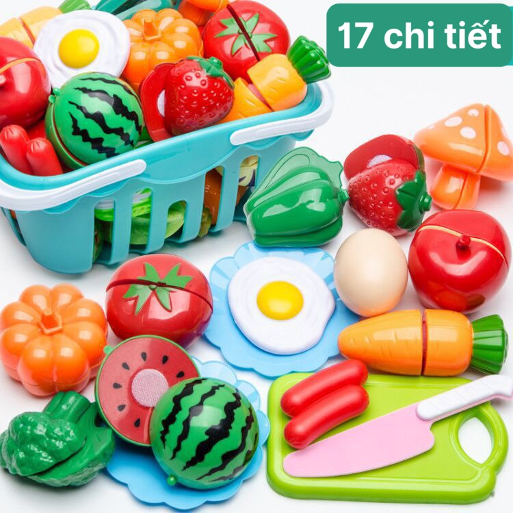 Bộ Đồ Chơi Nhà Bếp Nấu Ăn Bếp Điện Và Rau Củ Quả cho bé