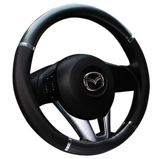 Bọc Vô Lăng Sợi Carbon Cao Cấp Cho Ô Tô,Xe Hơi Bọc tay lái màu đen