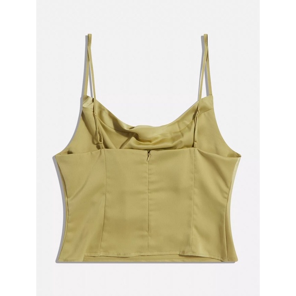 Áo 2 dây cổ đổ satin lụa đẹp