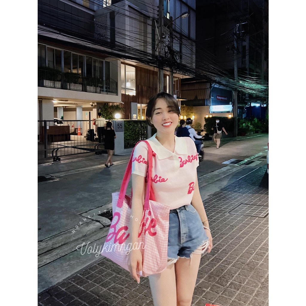 Áo len polo barbie TL