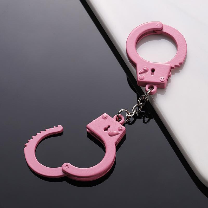 N01112 Móc khóa còng mini hồng đáng yêu