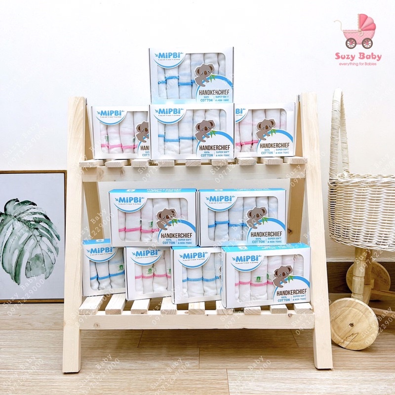 Set 6 khăn xô sữa Mipbi