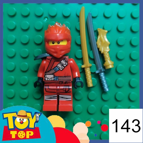 [Một con] Non - lego Ninja : Minifigure Ninjago hàng cũ 2nd tổng hợp 7 ( ảnh nào có vũ khí nào sẽ kèm vũ khí đó ạ)