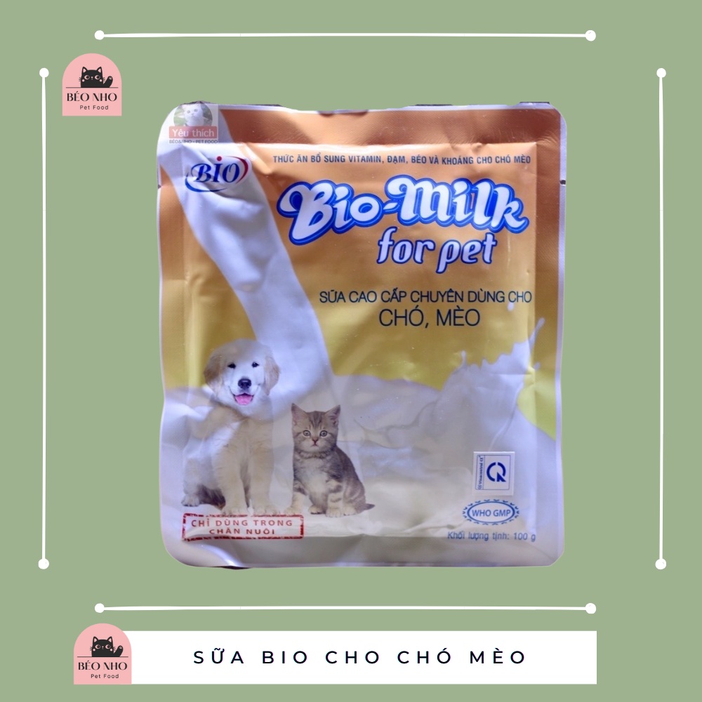 Sữa cao cấp Bio Milk cho chó mèo 100g