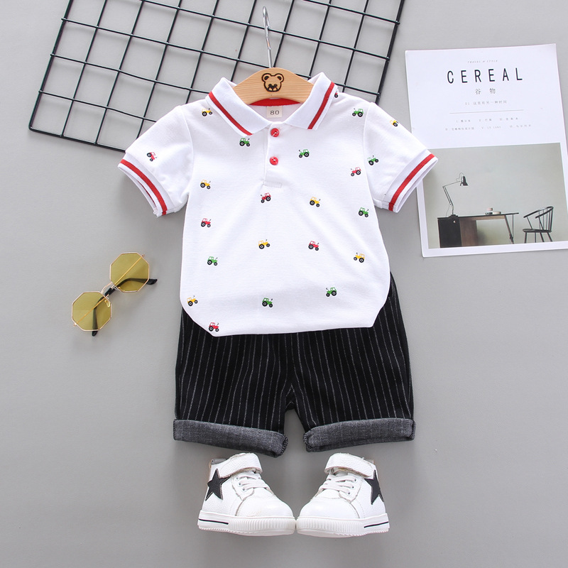 Bộ áo quần thời trang cho bé trai 1-6T chất liệu cotton