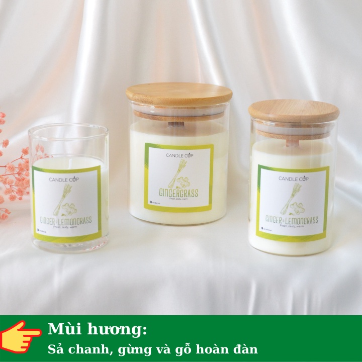 Nến Thơm khử mùi AGAYA Candle Cup - Mùi GINGERGRASS