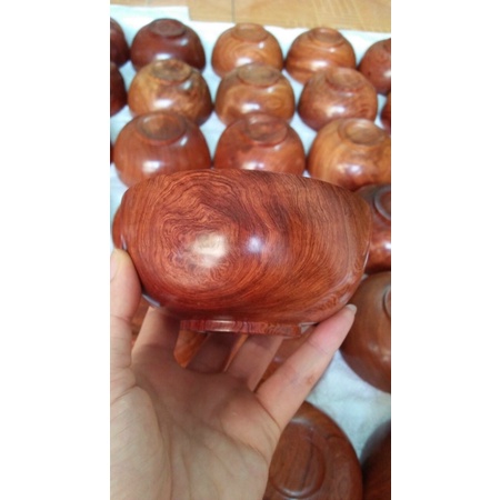 Bát gỗ hương ta hàng tuyển kích cỡ 11,5x5,5 cm