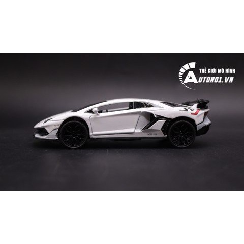 MÔ HÌNH XE LAMBORGHINI AVENTADOR SVJ WHITE 1:32 MINIAUTO 7469