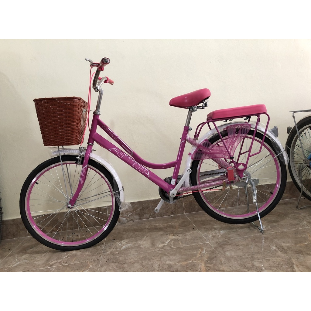 Xe đạp Amida Nữ mẫu mới 2022 KN-02. Chính hãng bảo hành 24 tháng phù hợp chiều cao 1m35 trở lên