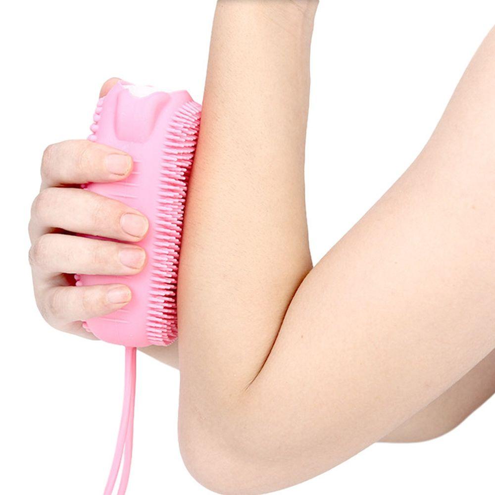 Bàn Chải Tắm Tạo Bọt Mát Xa Da Đầu Hai Mặt Sáng Tạo