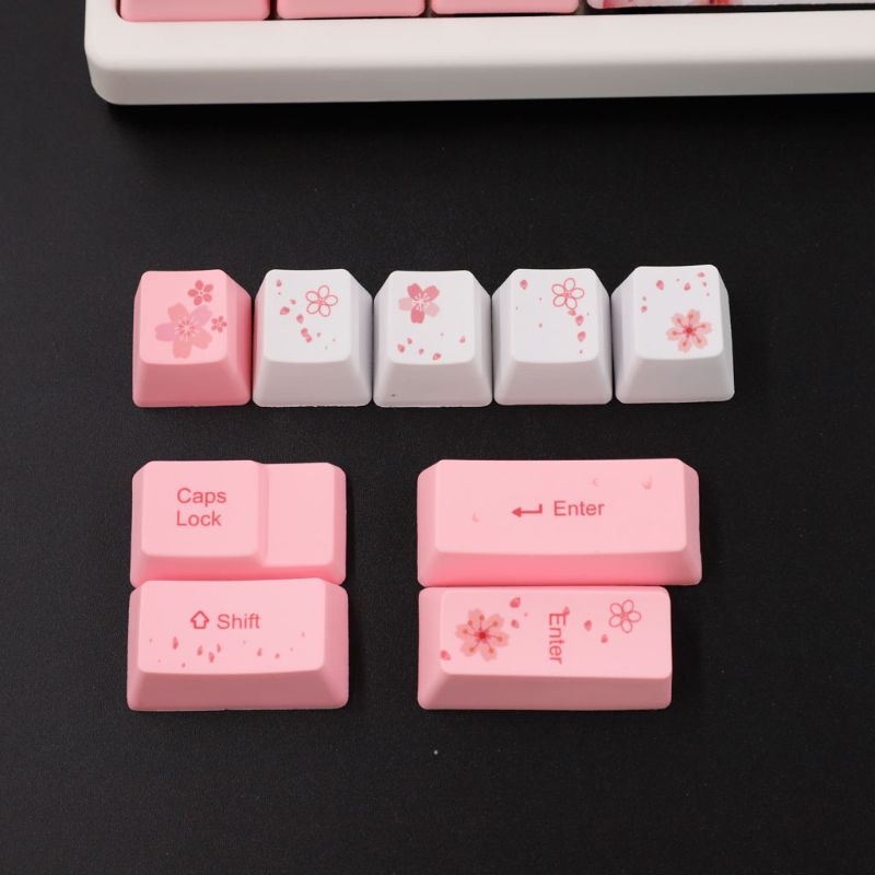 Bộ Ốp Phím Bấm OEM PBT Nâng Cấp 104 + 9 Nút Cho Cherry Mx Gateron Kailh