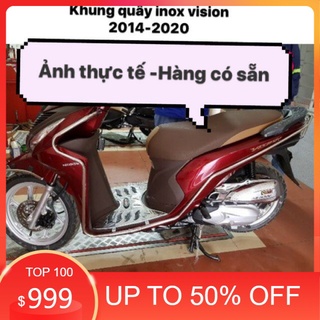 Khung quây xe Vision 2014-2024 inox chính hãng
