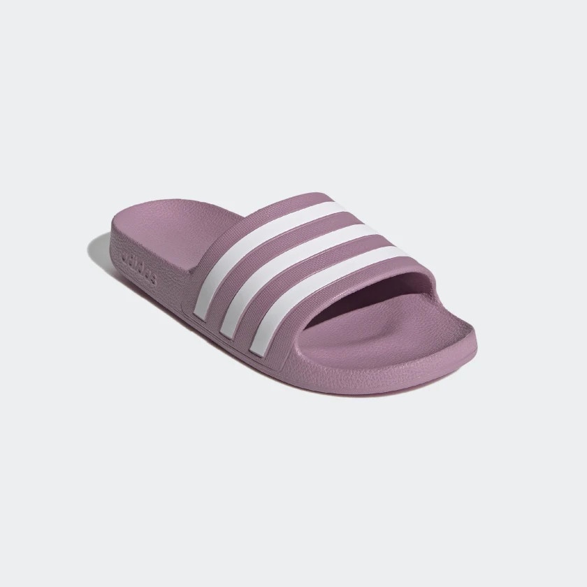 Dép chính hãng Adilette Aqua Cherry Metallic đúc nguyên khối quai ngang không thấm nước