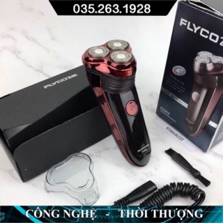 Máy cạo râu nam chính hãng ba lưỡi Flyco FS363 máy cạo râu thông minh kiêm tông đơ cắt tóc chống nước bảo hành 6 tháng