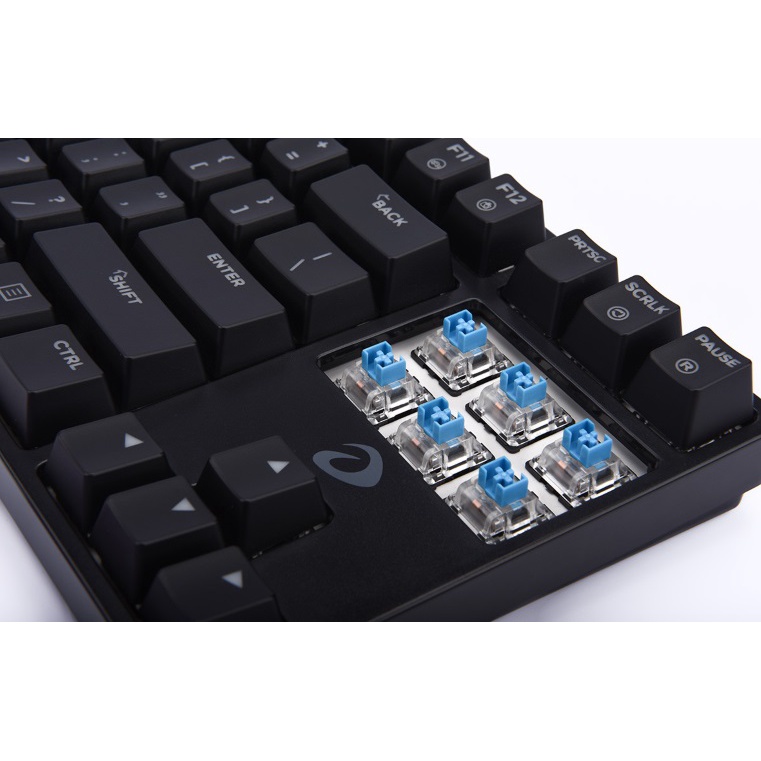 Bàn Phím Cơ DAREU EK810 Multi - Led 7 Màu Ở Các Vị Trí Chia Theo Vùng_Black, blue swich