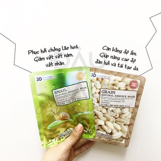 1 BỊCH 10 MIẾNG MẶT NẠ 3D HÀN QUỐC