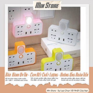 [Deal Hot] Ổ cắm điện đa năng có đèn ngủ và cổng usb [3 Trong 1]